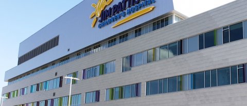 View of the exterior of Jim Pattison Children's Hospital