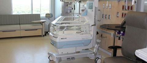 One of the Neonatal Intensive Care Unit (NICU) beds in the new Jim Pattison Children's Hospital.